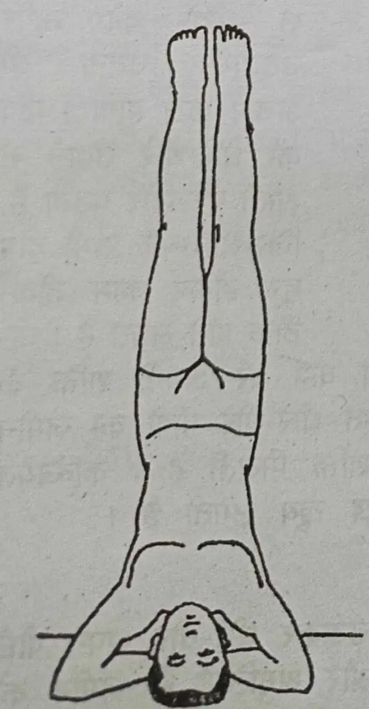  A drawing of a man performing a handstand, showcasing her balance and strength in an athletic pose.
