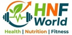 Logo of HNF World, representing health, nutrition, and fitness initiatives.
