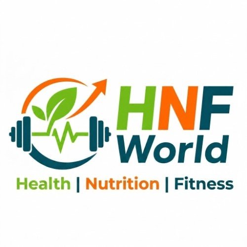 Logo of HNF World, representing health, nutrition, and fitness initiatives.